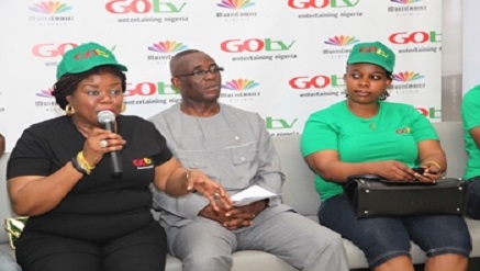 (L-r): Mrs. Lizzie Amkpa, general manager, GOtv, Freedom Ejom, permanent secretary Ministry of Information, Cross River State and Representative of MultiChoice office in Calabar, during its Forum in Calabar.